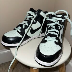 Kids 2Y Nike Dunk High SE (PS) All-Star Little Kids' Shoes Green-Black-White NEW